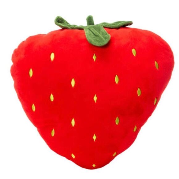 Strawberry Pillow House Decoration 14”x14” - Picture 1 of 2